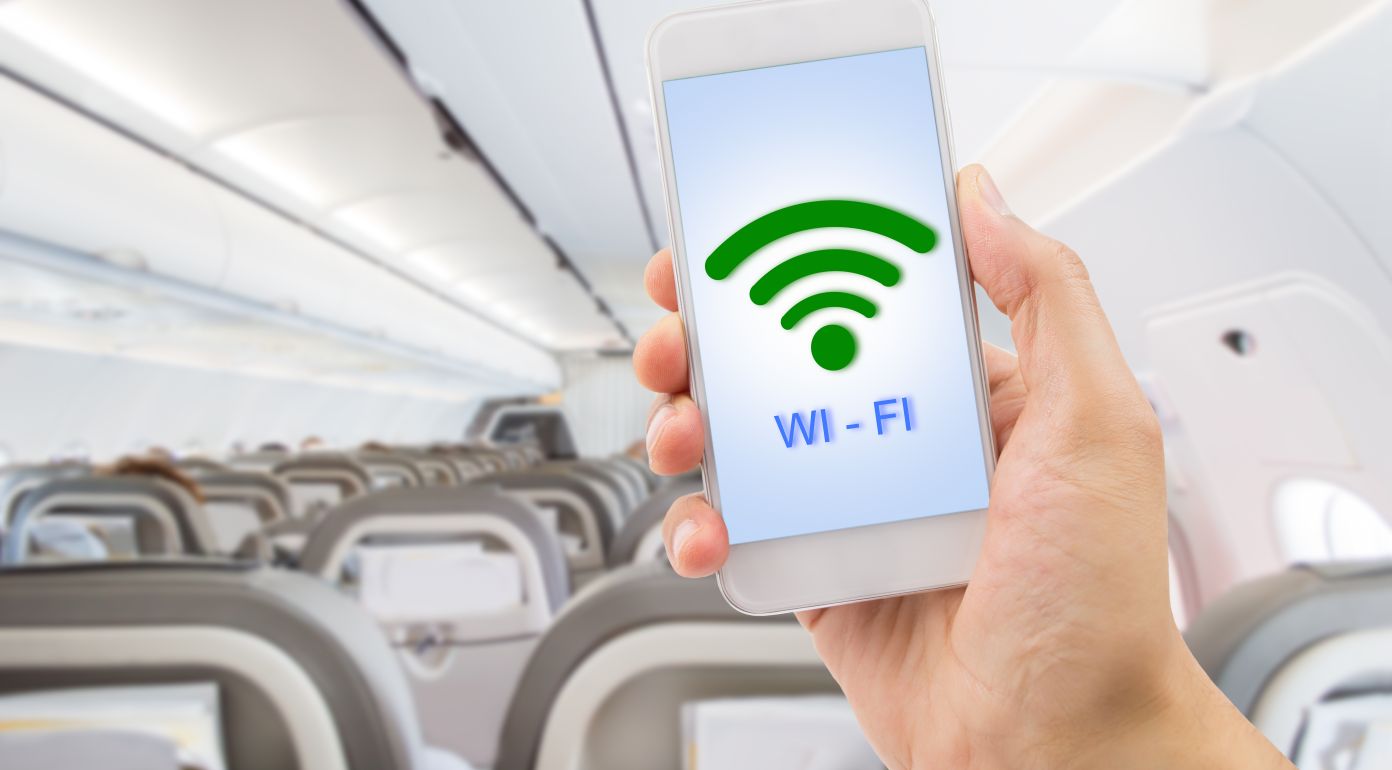 WLAN Wifi an Bord Flugzeug