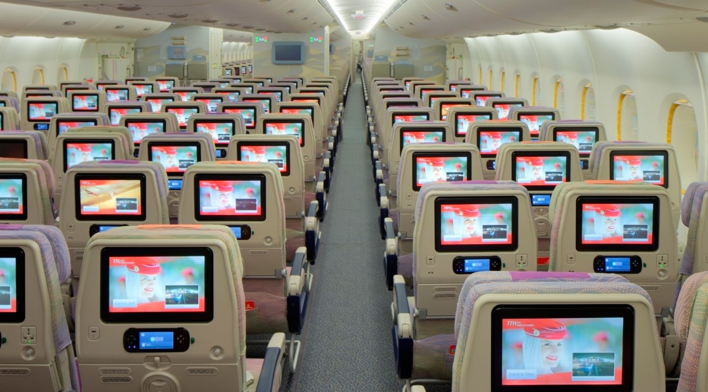 Emirates, A380, Economy Class