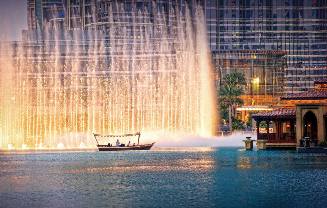 Dubai Fountain Credit: Emirates