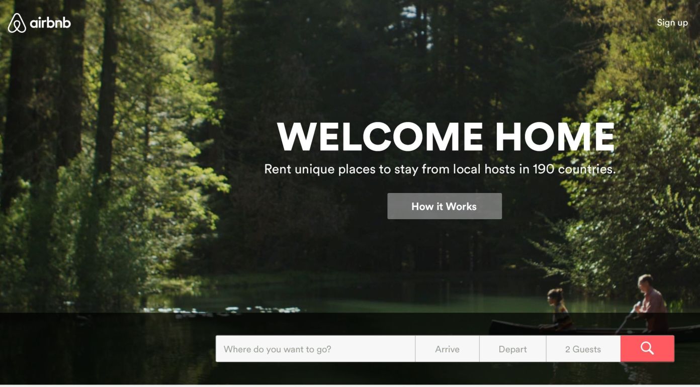airbnb website