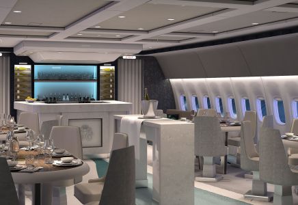 Crystal Air Cruises 777 - Lounge and Bar