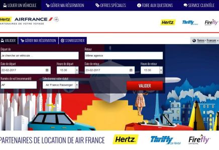 Portail Hertz, Thrifty, Firefly - Air France