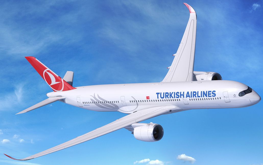 Rendering A350-900 Turkish Airlines