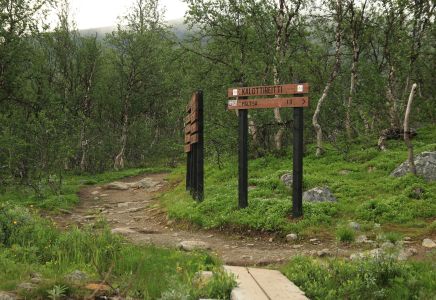 Finnland, Lappland, Wandern, Hiking, Wegweiser, Schild