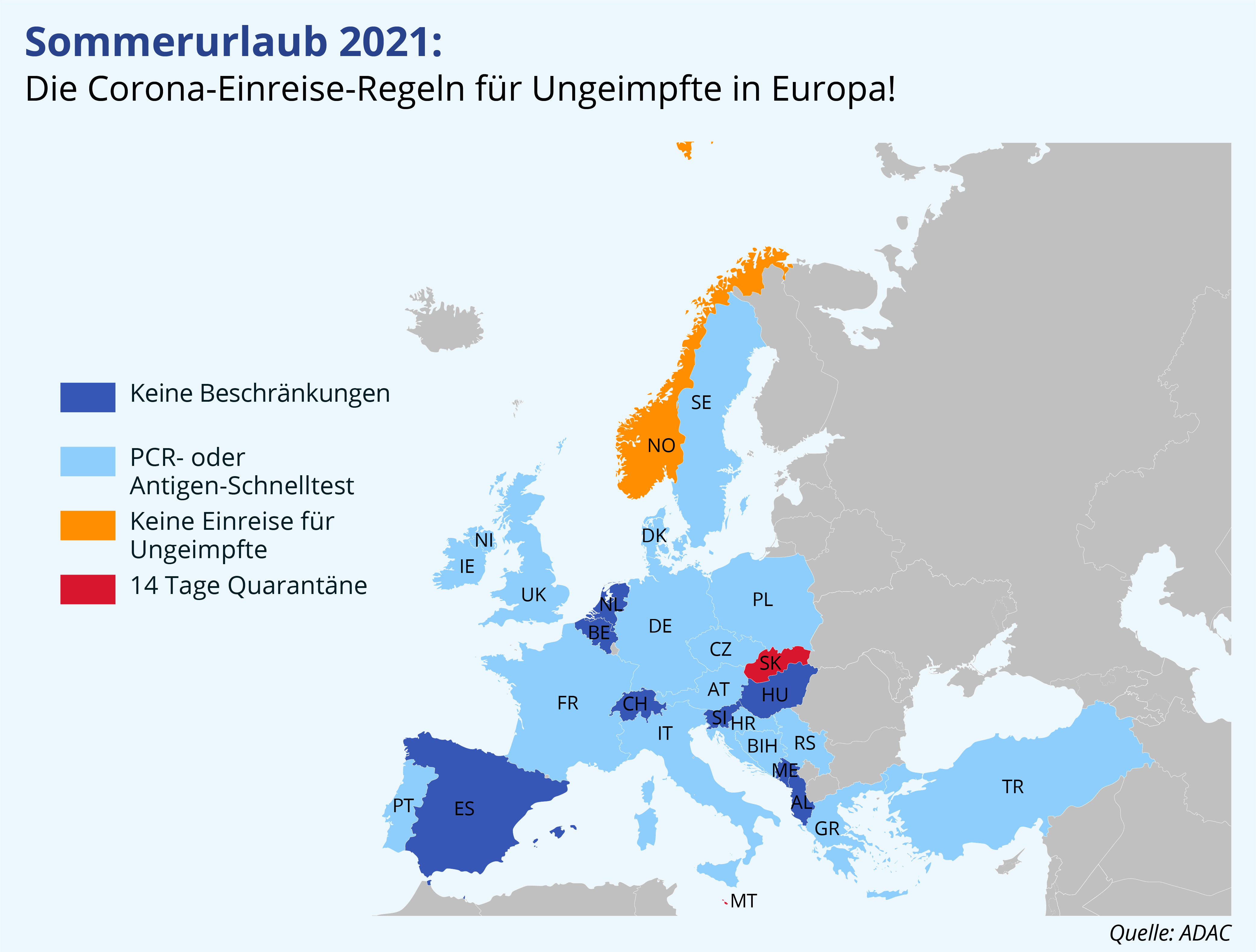 Ferien In Europa Das Gilt Bei Der Einreise Im August Travel Inside