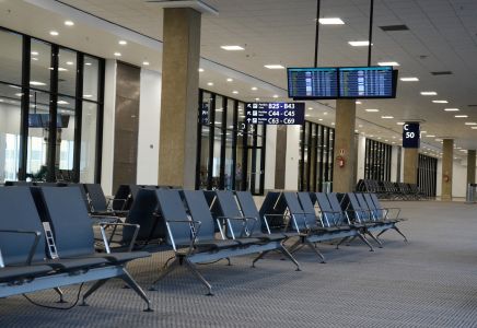 Flughafen Airport Leere Sitze Wartebereich