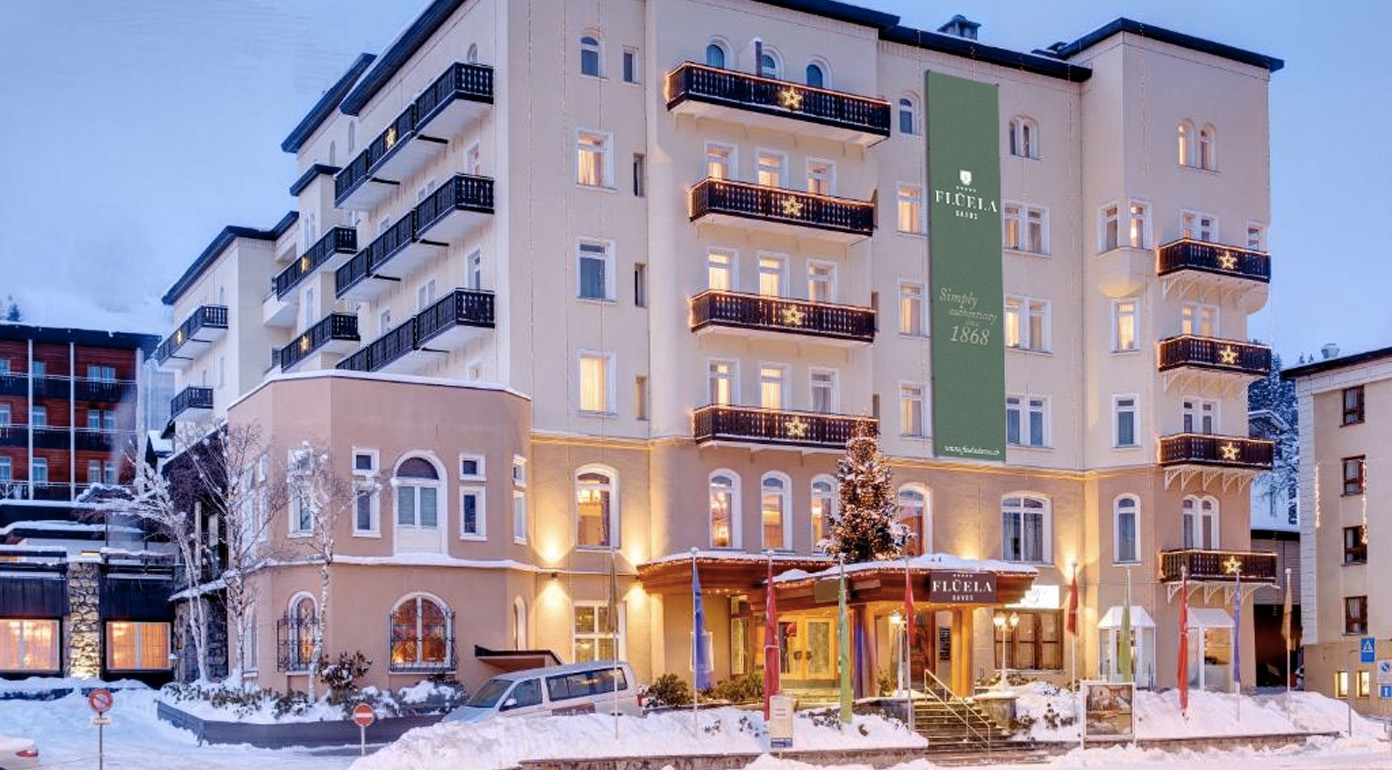 Hotel Fluela Davos - extérieur hiver